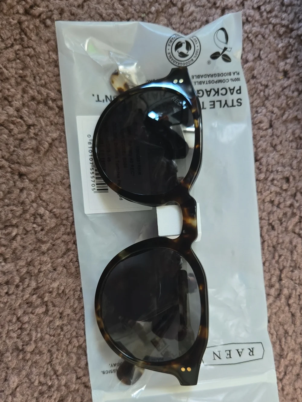 Raen Remmy REC° Brindle Tortoise / Terra Polarized Lens 49 Fit